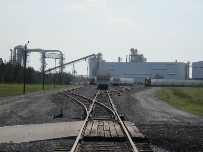 Trainyard at the Georgia Biomass Facility in Waycross, GA
