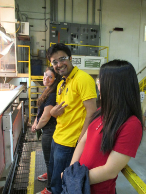 Some of Dogwood's lovely interns enjoying the field trip.  From left to Right:  Rachel, Arjun, Siyu