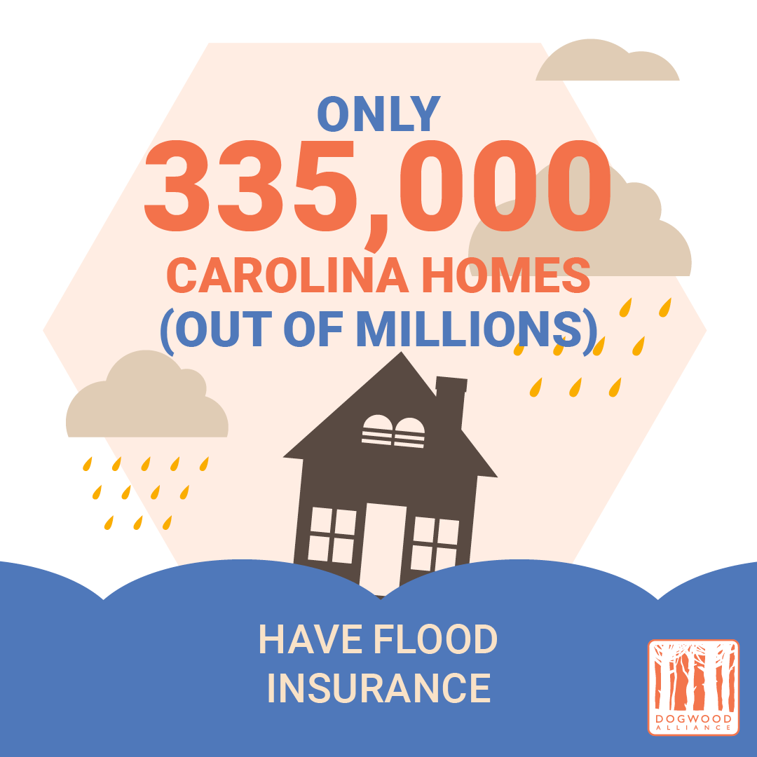 only a fraction of NC and SC homes have flood insurance that need it